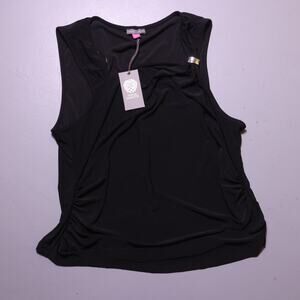 NWT Vince Camuto Black Sleeveless Blouse Women's XL